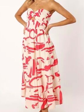 Sitara Strapless Midi Dress - Petal & Pup
